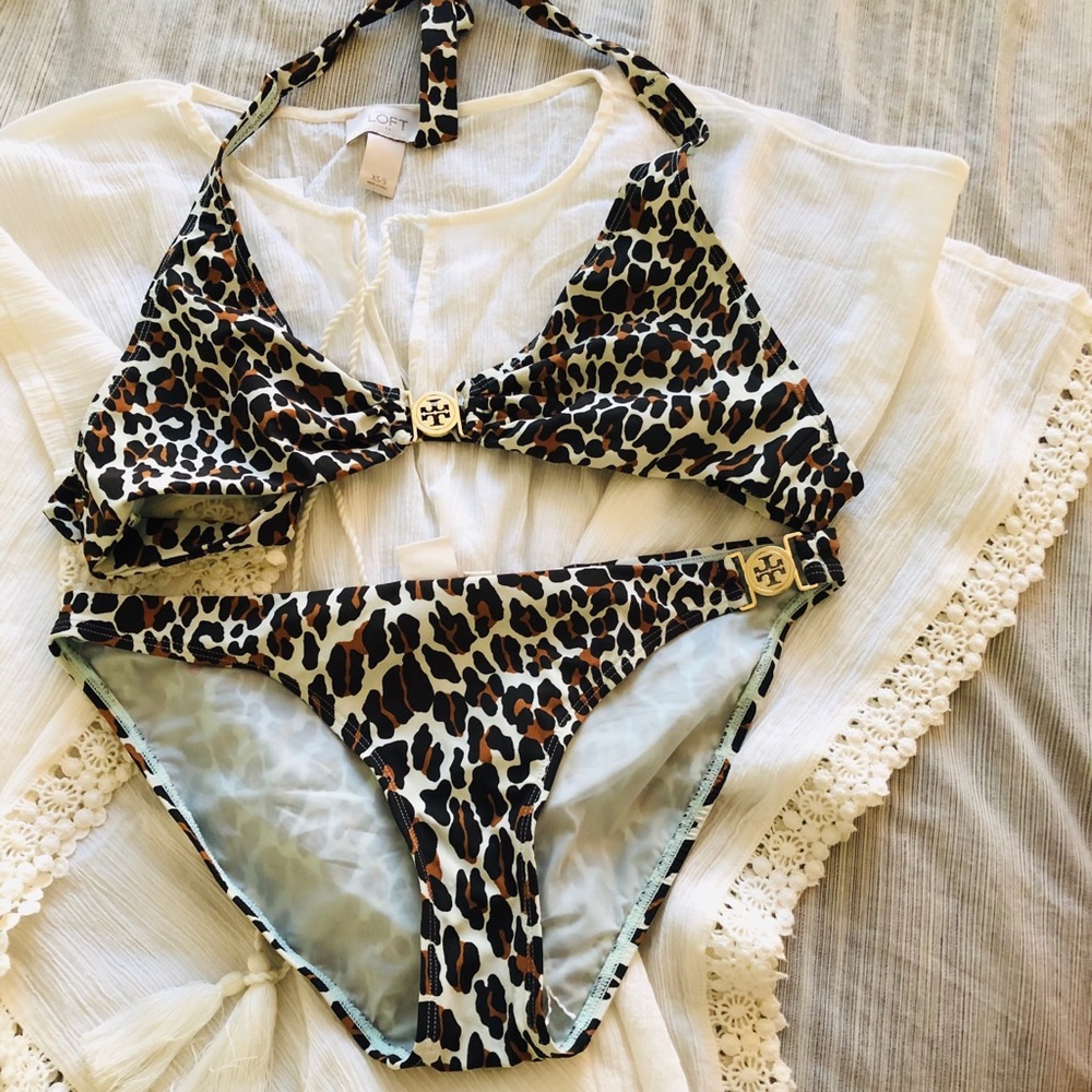 Tory Burch Leopard Print Bikini